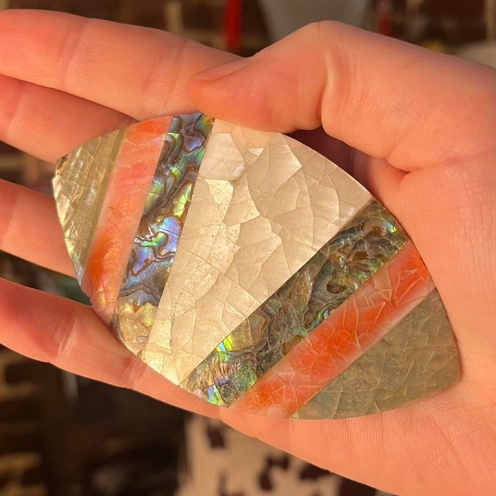 Vintage Mother Of Pearl Hair Clip Barrette